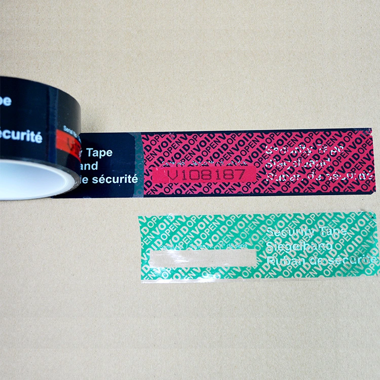 High Residue Security Tape Customized Adhesive Tamper Evident Proof Packaging Sticker