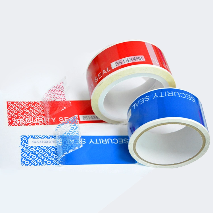 High Residue Security Tape Customized Adhesive Tamper Evident Proof Packaging Sticker