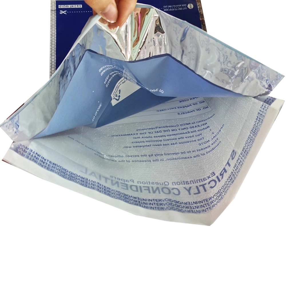 with Level 4 Security Closure Used in Airport Duty Free Bag Steb Transparent Tamper Proof Bag