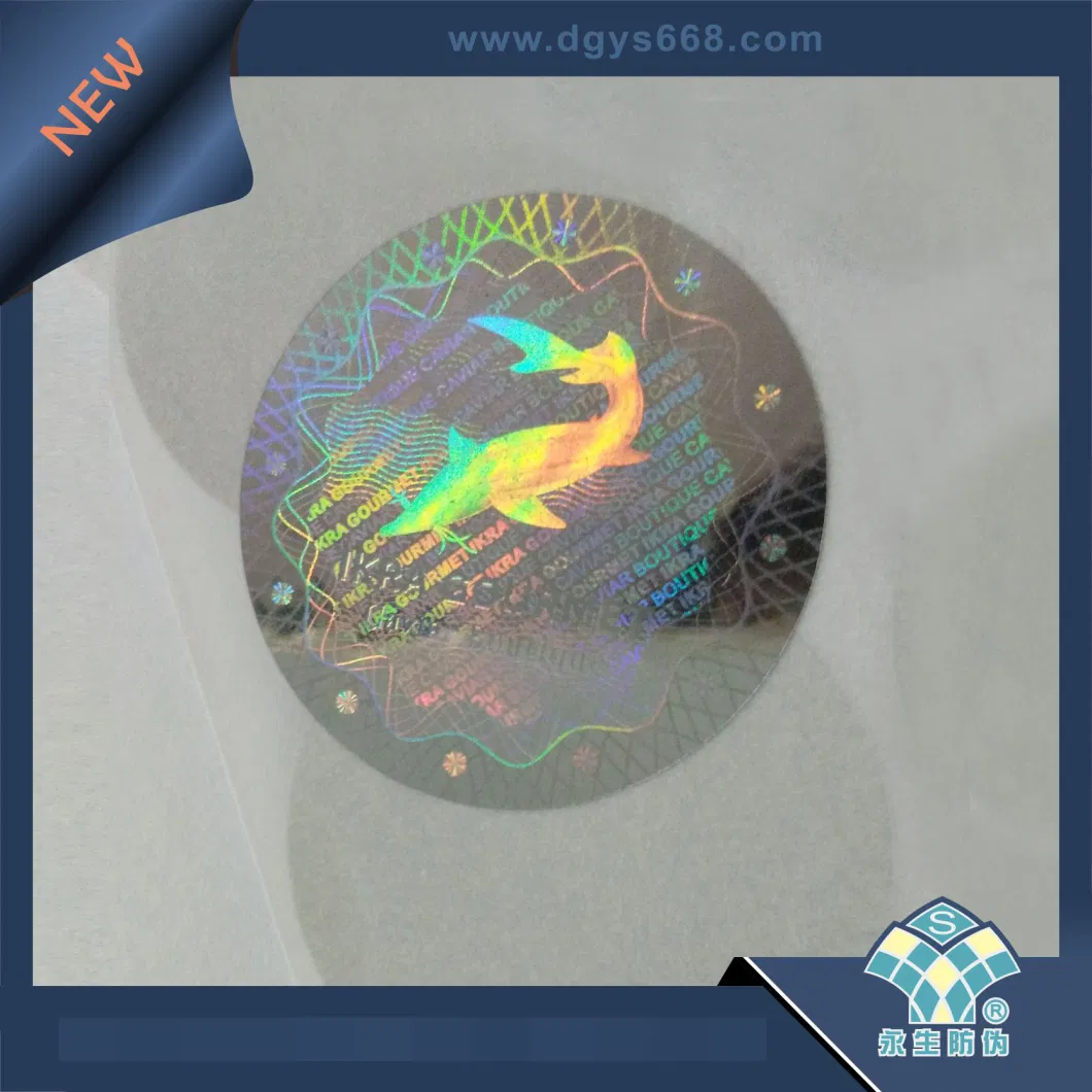 Custom Laser Security Micro Text 3D Lamination Overlay Warranty Seal Sticker Hologram