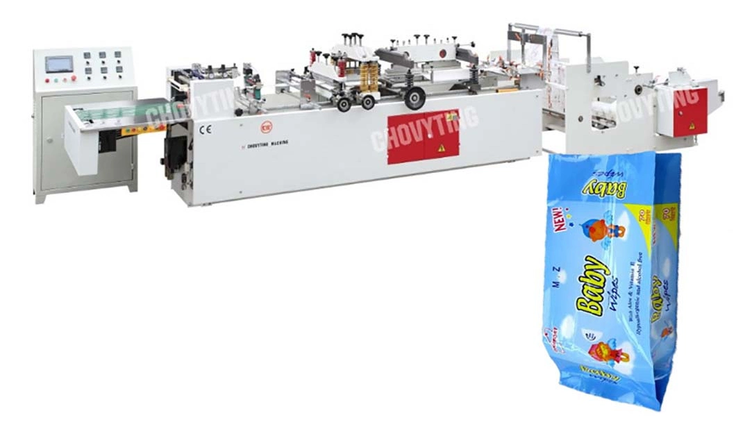 Easy to Operate Coffee Bag Central Seal Gusset Pouch Making Machine Applied Laminated Materials